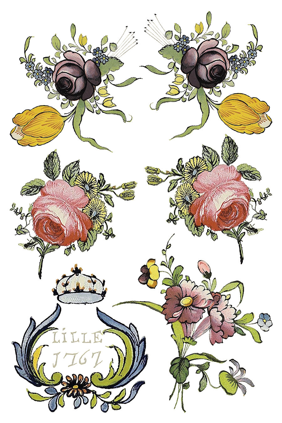 Transfer - Fairytale Florals 8x12 Pad