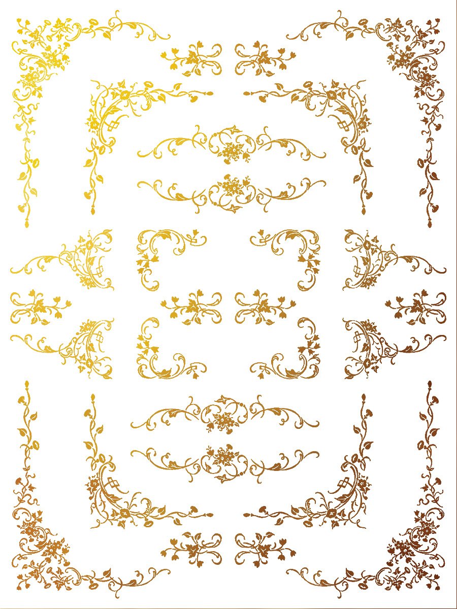 Gilded Transfers - Si Belle 12x16