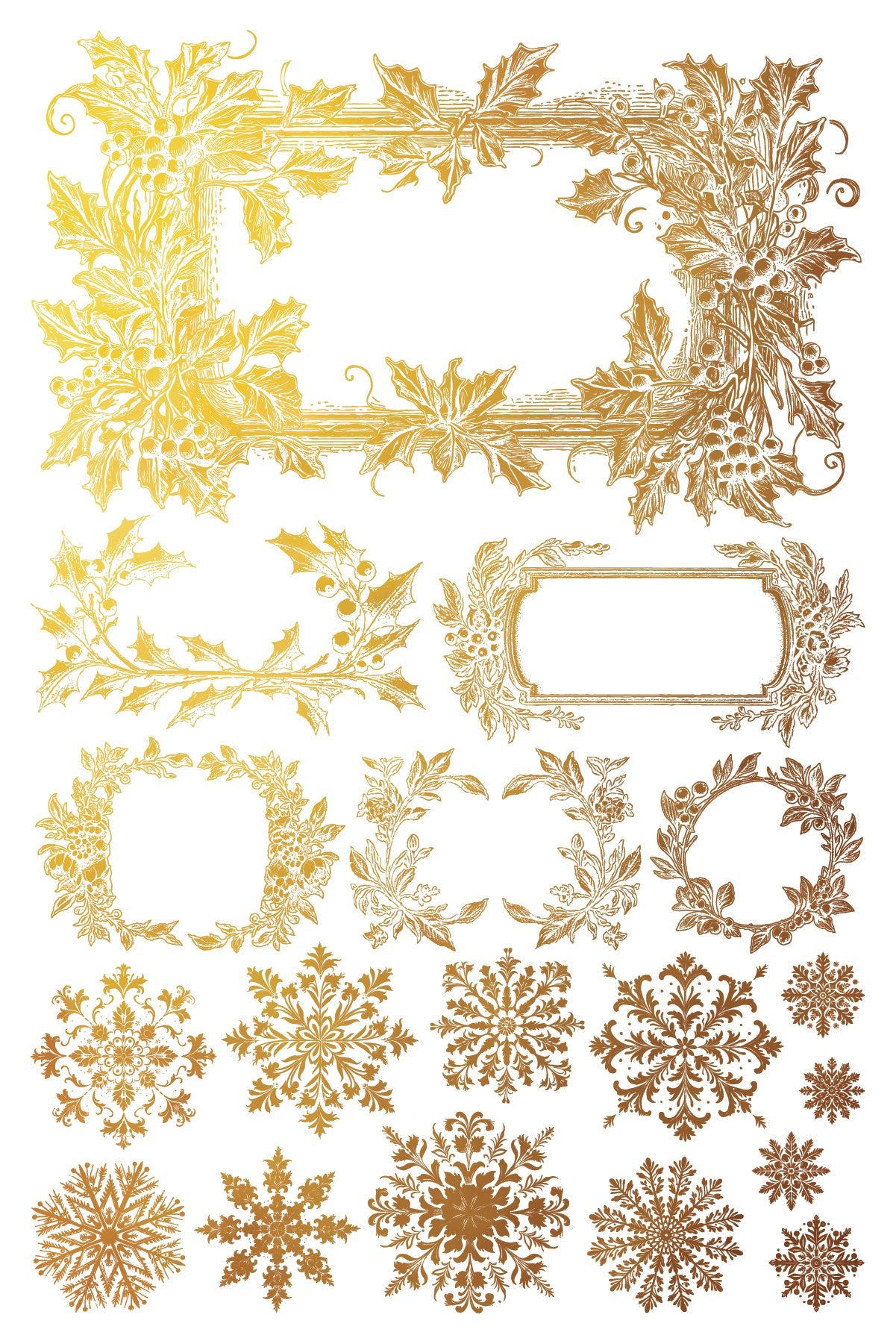 Gilded Transfers - Tinsel Foil 8x12