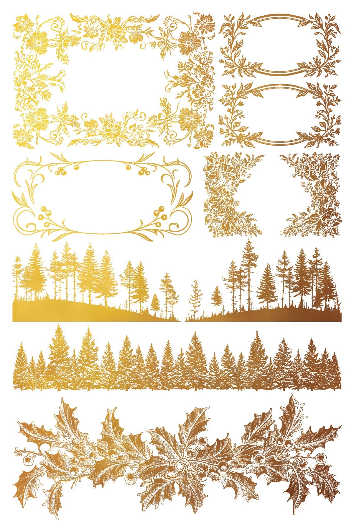Gilded Transfers - Tinsel Foil 8x12