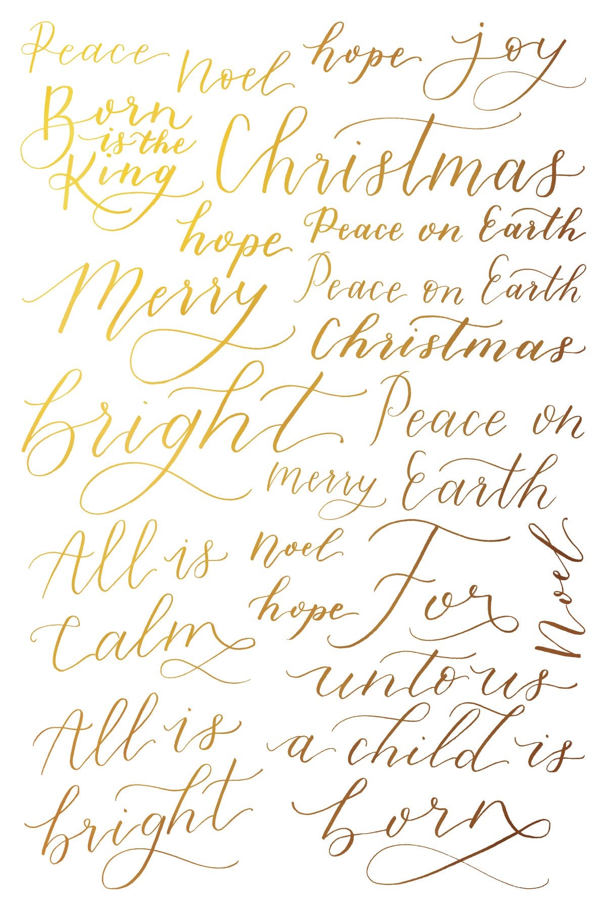 Gilded Transfers - Tinsel Foil 8x12
