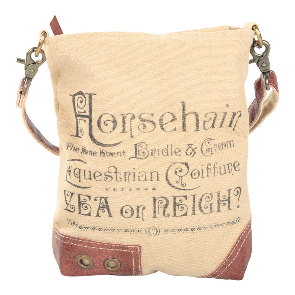 Clea Ray - Horsehair Leather Trim Shoulder Bag
