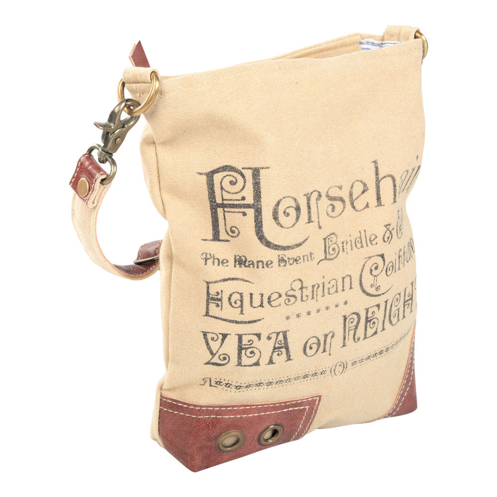 Clea Ray - Horsehair Leather Trim Shoulder Bag