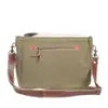 Clea Ray - Flower Pattern Recycled Rug With Cowhide Crossbody / Shoulder Bag