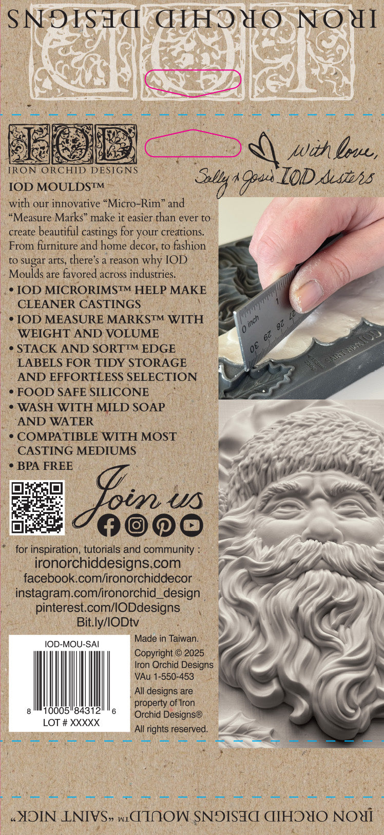 IOD Mould - Saint Nick 5x7