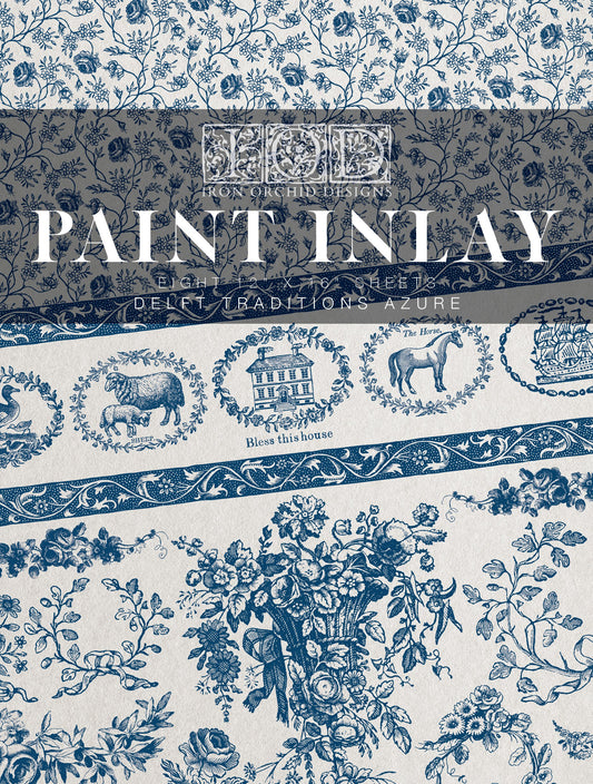 Paint Inlay - Delft Traditions Azure 12x6