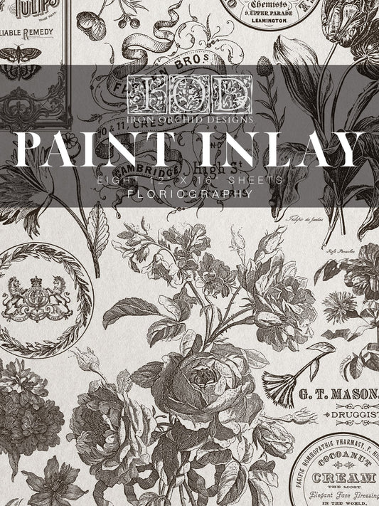 IOD Paint Inlay - Floriography 12x16