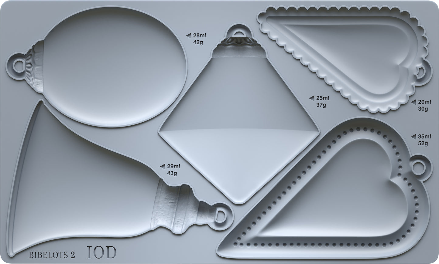 IOD Mould - Bibelots 2 6 x 10