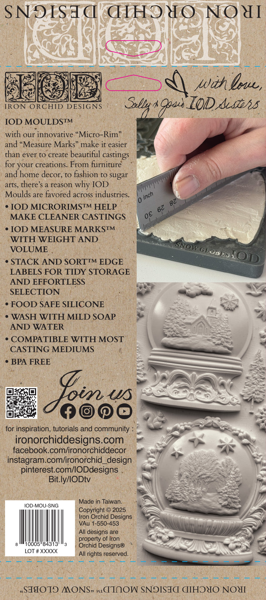 IOD Mould - Snow Globe 6x10