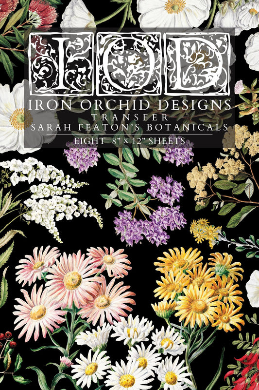 IOD Transfer - Sarah Featon's Botanicals 8x12 Pad