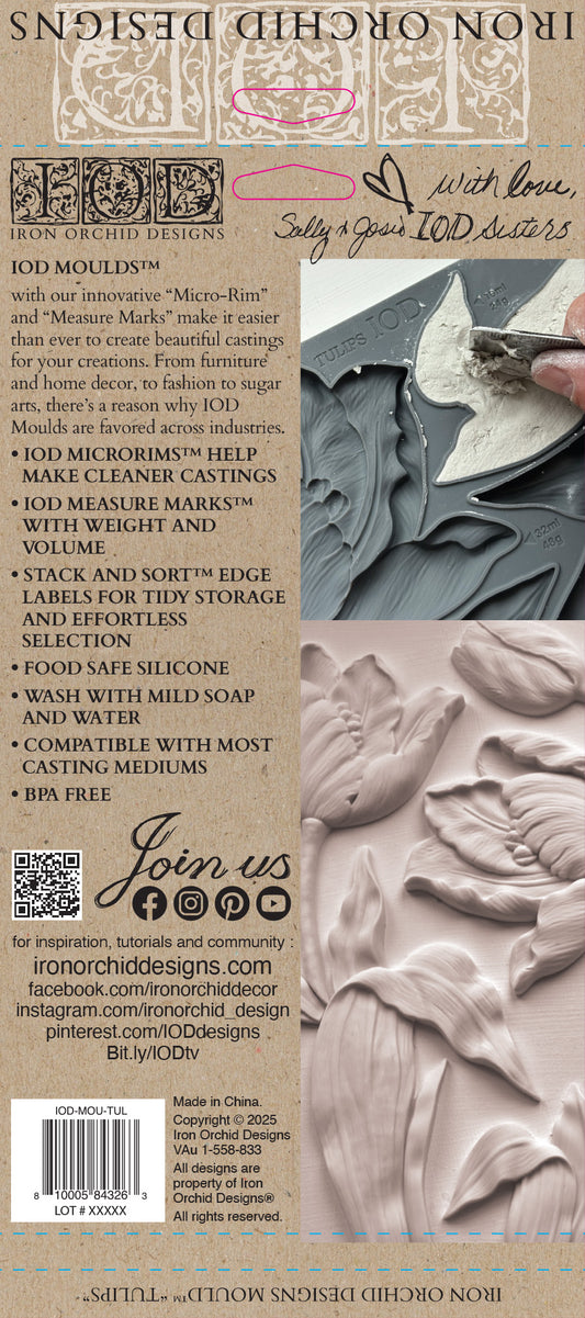 IOD Mould - Tulips 6x10